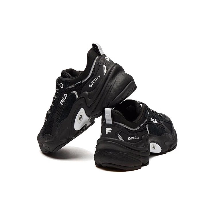 Damping Wearable Platform Clunky Shoes Black