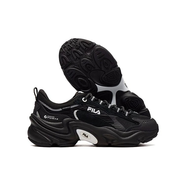 Damping Wearable Platform Clunky Shoes Black