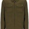 Dark Olive Kasa Zip-Through Overshirt