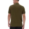 Dark Olive Sander Textured Knit Polo Shirt