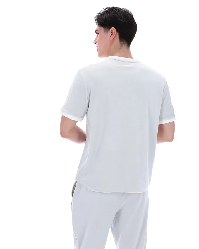 Dawn Blue Basilio Velour Tee
