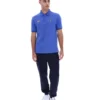Dazzling Blue Pablo Three-Button Tipped Rib Polo Shirt