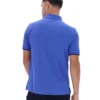 Dazzling Blue Pablo Three-Button Tipped Rib Polo Shirt