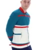 Deep Lagoon Stefan Archive Cut And Sew Track Top