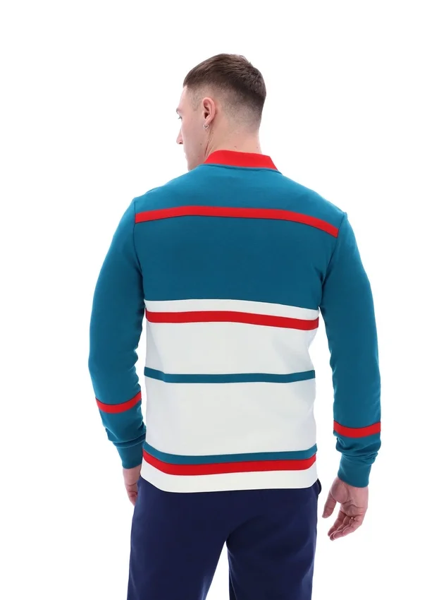 Deep Lagoon Stefan Archive Cut And Sew Track Top