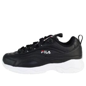 Disarray Leather Athletic Shoes "Black White"