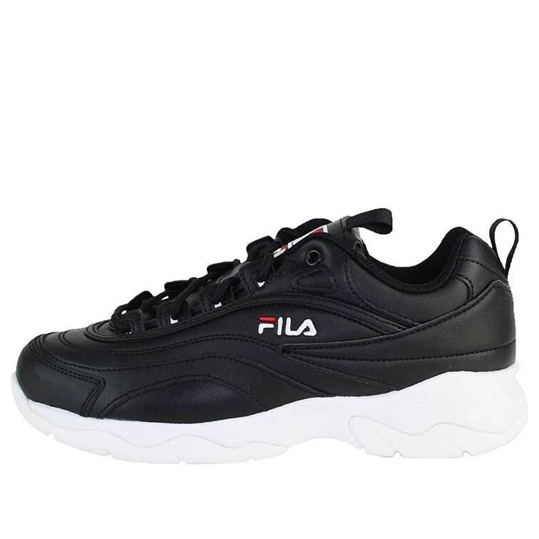 Disarray Leather Athletic Shoes "Black White"