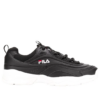 Disarray Leather Athletic Shoes "Black White"