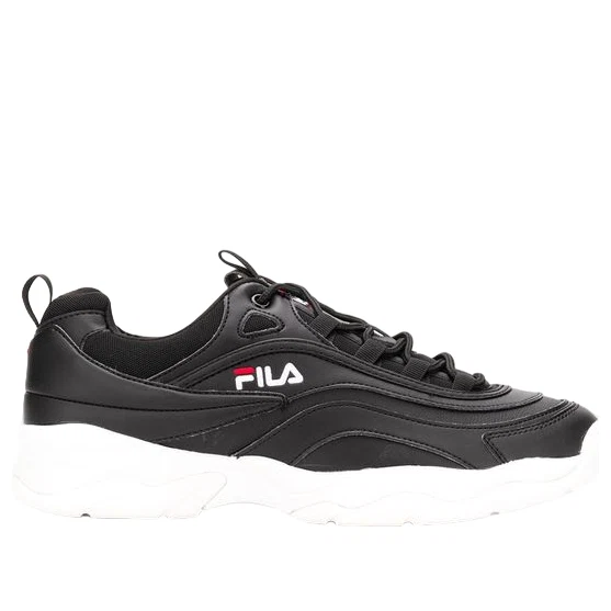 Disarray Leather Athletic Shoes "Black White"