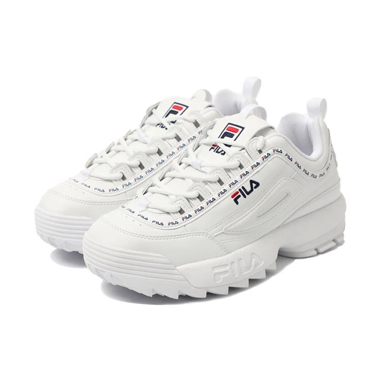 Disruptor 2 Low Top Clunky Shoes White
