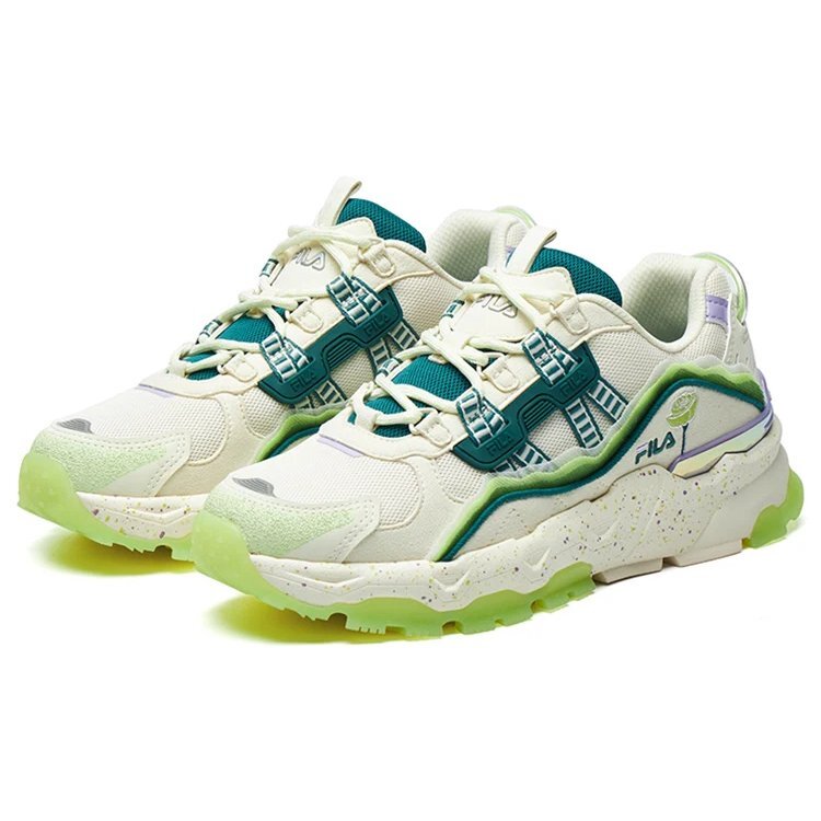Disruptor Low Sneakers "White Green"