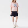 Dolphin Printing Casual Sports Short Sleeve Pink