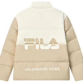 Down Jacket “Beige White”
