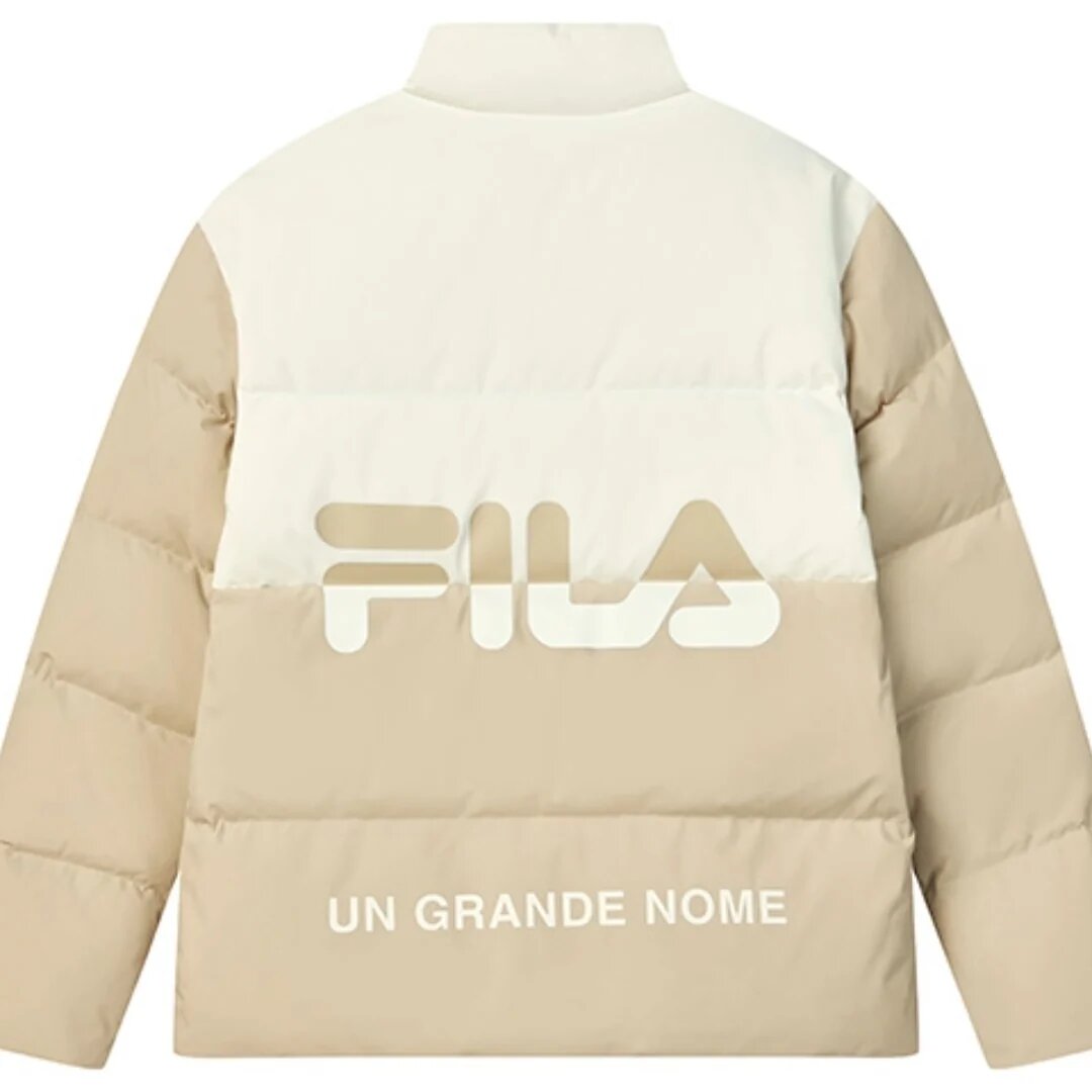 Down Jacket "Beige White"