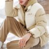 Down Jacket "Beige White"