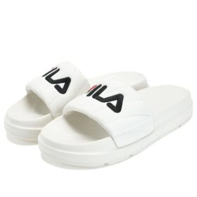Drifter Bold Slides “White Black”