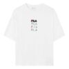 Embroidered Logo Round Neck Sports Short Sleeve White