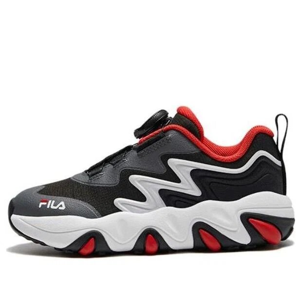 Essential Casual Sneakers "Black Grey Red"
