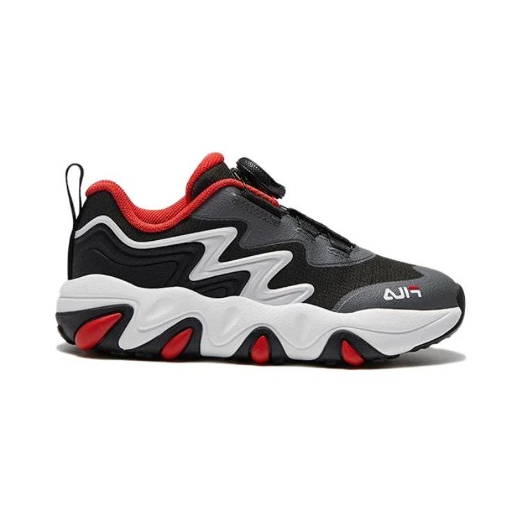 Essential Casual Sneakers "Black Grey Red"
