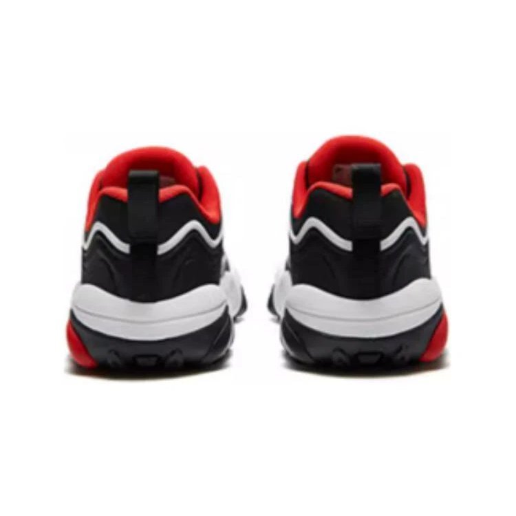 Essential Casual Sneakers "Black Grey Red"