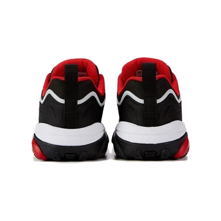 Essential Casual Sneakers "Grey Black Red"