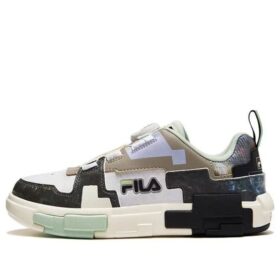 Fashion Brick Skate Shoes "White Brown Black"