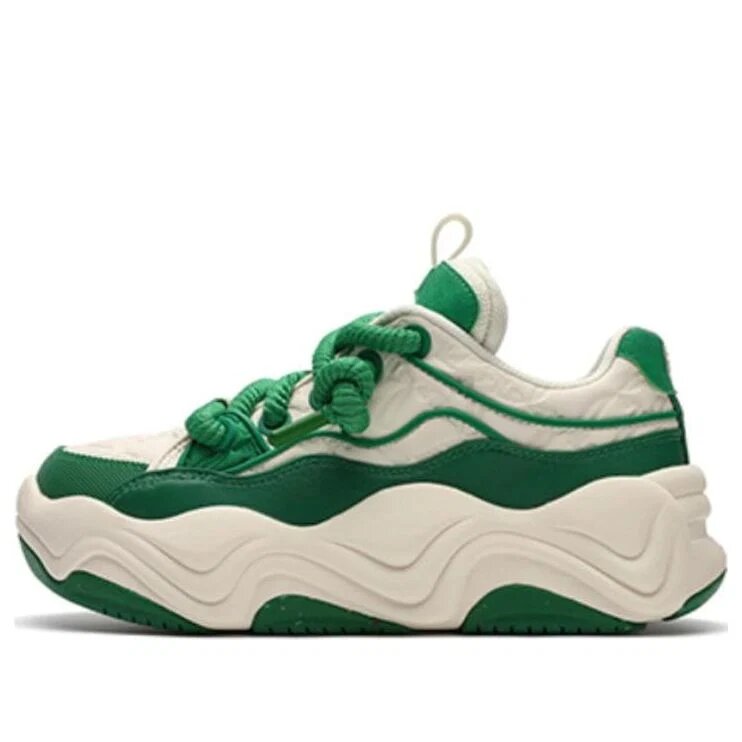Fashion Skate Shoes "White Green"