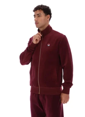 Fig Nero Velour Track Top