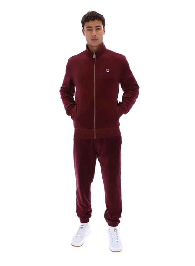 Fig Nero Velour Track Top