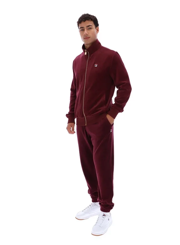 Fig Nero Velour Track Top