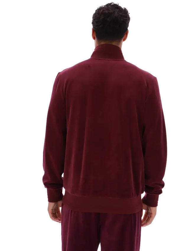 Fig Nero Velour Track Top