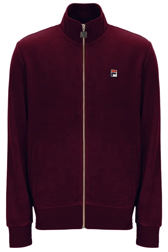 Fig Nero Velour Track Top