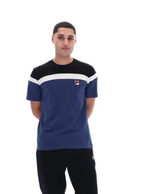 Fila Navy Aiden Cut and Sew T-Shirt