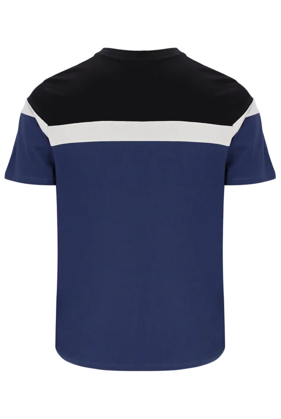 Fila Navy Aiden Cut and Sew T-Shirt
