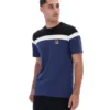 Fila Navy Aiden Cut and Sew T-Shirt