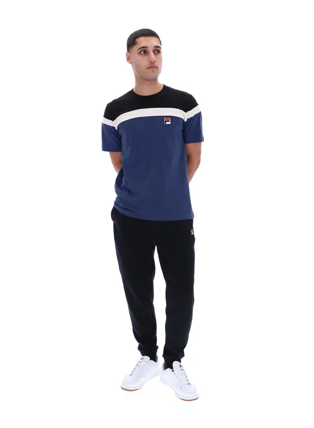 Fila Navy Aiden Cut and Sew T-Shirt