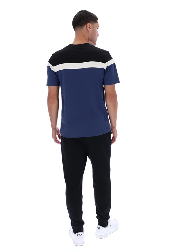 Fila Navy Aiden Cut and Sew T-Shirt
