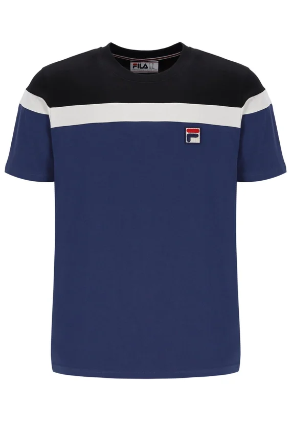 Fila Navy Aiden Cut and Sew T-Shirt