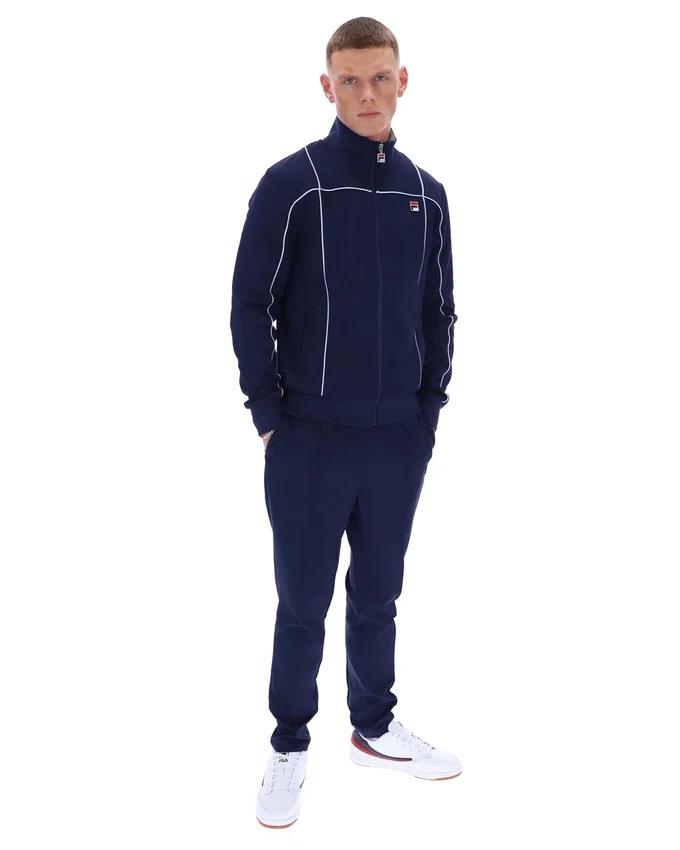 Fila Navy Armando Contrasting Piping Track Top