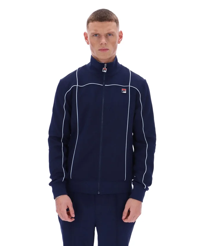 Fila Navy Armando Contrasting Piping Track Top