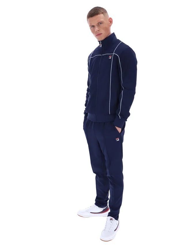 Fila Navy Armando Contrasting Piping Track Top