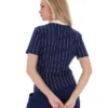 Fila Navy Bai Fitted BB1 Pinstripe Polo