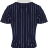 Fila Navy Bai Fitted BB1 Pinstripe Polo