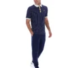 Fila Navy BB1 Classic Vintage Striped Polo