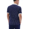 Fila Navy BB1 Classic Vintage Striped Polo