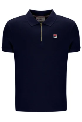 Fila Navy Benjamin Micro Waffle Polo