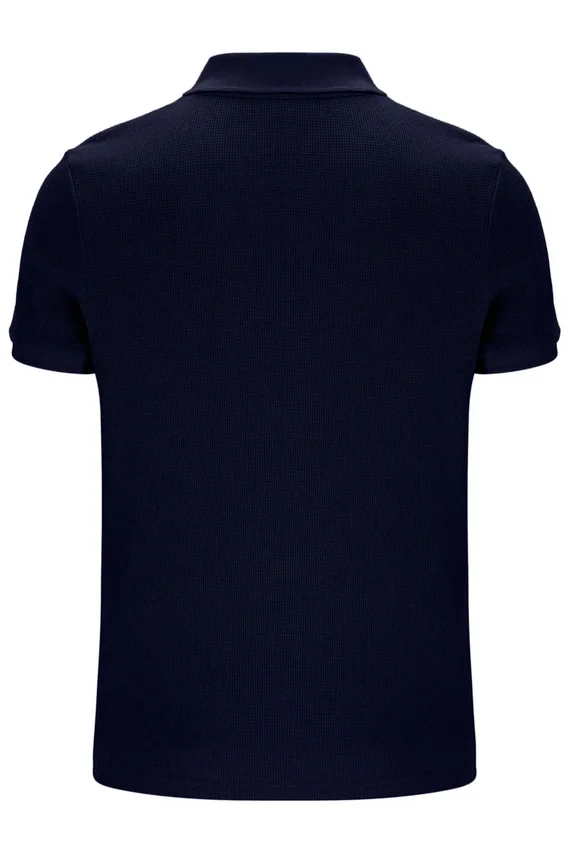 Fila Navy Benjamin Micro Waffle Polo