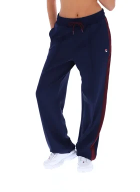 Fila Navy Chiara Smart Straight Leg Trousers