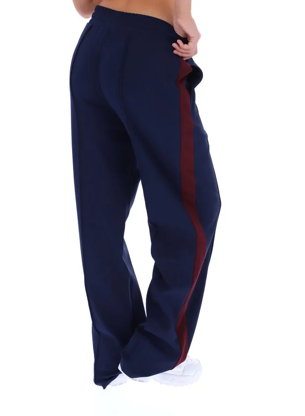 Fila Navy Chiara Smart Straight Leg Trousers