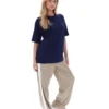 Fila Navy Cinzia Boyfriend Style T-Shirt